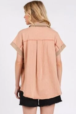 Mittoshop Mineral Washed Half Button Polo Top -Little Loom Store 9086593b b7d6 45e0 a260 57d8bb92fb84 Min