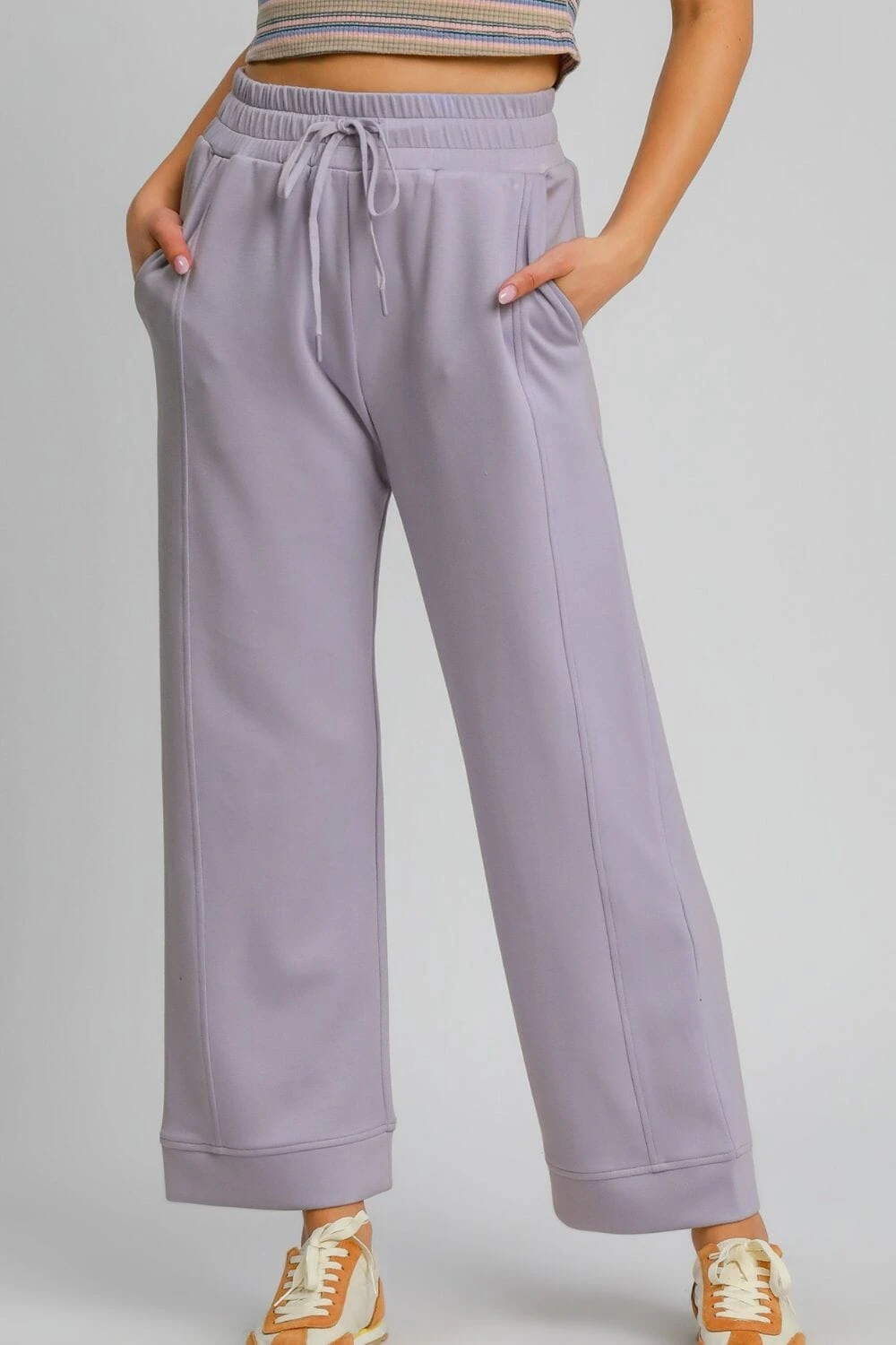 Umgee Drawstring Elastic Waist Wide Leg Pants 3 Umgee Drawstring Elastic Waist Wide Leg Pants