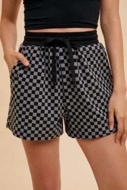 Annie Wear Checkered Round Neck Top And Drawstring Shorts Set -Little Loom Store 94b105ad 1c91 4c52 a57f f8ed806282e4 Max