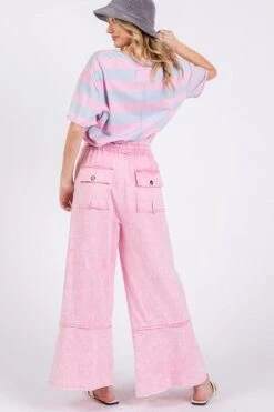 SAGE + FIG Mineral Washed Terry Wide Leg Pants -Little Loom Store 94b2a6c7 1cd2 41e5 b2d6 243af284d446 Max