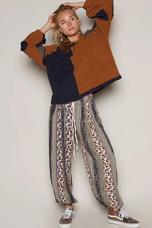 POL Color Block Half Zip Dropped Shoulder Sweatshirt 6 POL Color Block Half Zip Dropped Shoulder Sweatshirt - Image 4