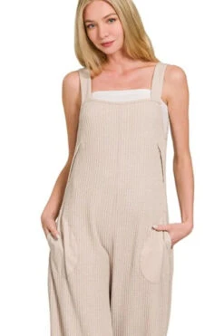Zenana Knit Waffle Wide Leg Overalls -Little Loom Store 959db8b6 b8bb 4c84 9a53 53c483ab7cc5 Max Origin