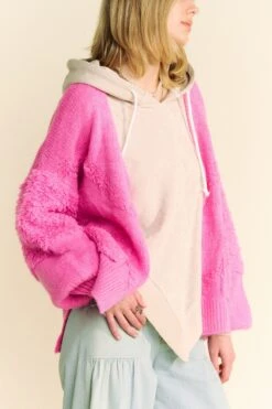 Davi & Dani Side Slit Open Front Long Sleeve Cardigan -Little Loom Store 95d80dea ecaa 464c ae7a dd46f8a935cd Max