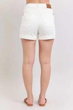 Judy Blue Full Size High Waist Double Roll Cuff Denim Shorts Plus Size -Little Loom Store 97b07bec cd3c 443d a1cf c5cfcae97748 Max Origin