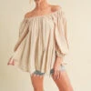 Aemi + Co Off-Shoulder Balloon Sleeve Blouse -Little Loom Store 98bde676 2e66 4449 802e 48c63b1250ca Max