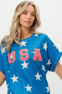 BiBi Fourth Of July Star Knit T-Shirt -Little Loom Store 996ed2b005934fed80a2be66ab953705 Max Origin