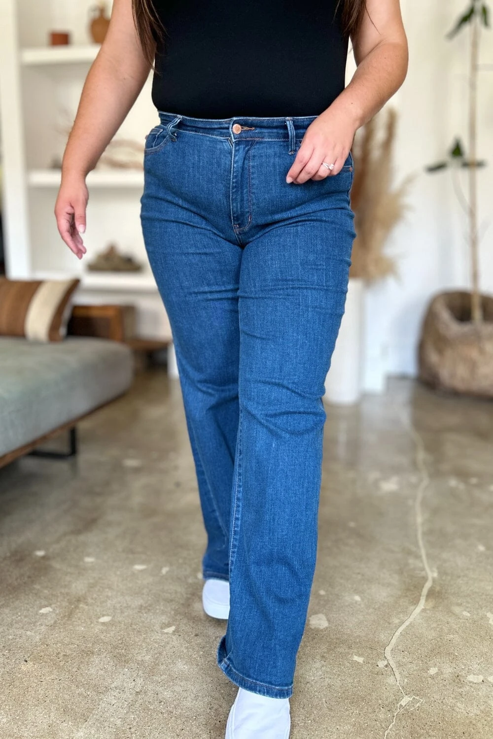 Judy Blue Full Size High Rise Straight Jeans 3 Judy Blue Full Size High Rise Straight Jeans