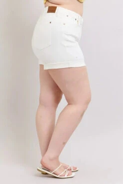 Judy Blue Full Size High Waist Double Roll Cuff Denim Shorts Plus Size -Little Loom Store 9b685d40 b111 4eb2 a61f 8f1cabd1b1cd Max Origin