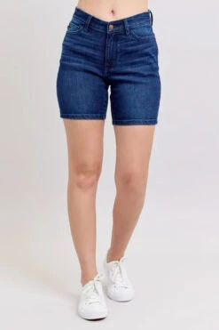 Judy Blue High Waist V-Front Bermuda Denim Shorts -Little Loom Store 9b76ce5e32a448d5bc9a8321a16fe3df Max Origin