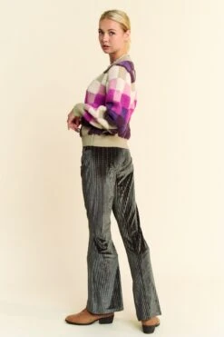 Davi & Dani Checkered Round Neck Long Sleeve Sweater -Little Loom Store 9b90f87a 7c5b 422b a732 8dccc22ea8e2 Max