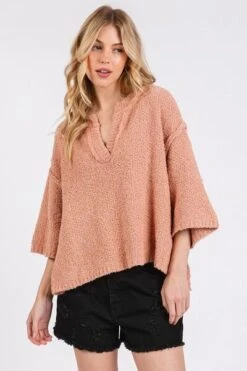 Mittoshop Side Slit Notched Drop Shoulder Sweater 8 Mittoshop Side Slit Notched Drop Shoulder Sweater -Little Loom Store 9c5c8999 2c62 4e9f 965d 451f0c51f013 Min
