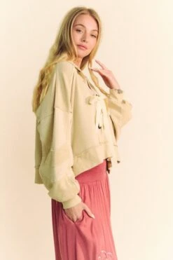 Davi & Dani Lace Up Exposed Seam French Terry Top -Little Loom Store 9dca0e4c e2b7 4761 bf35 41752674b2a1 Max