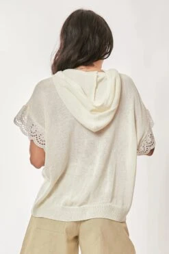 Davi & Dani American Flag Loose Fit Lace Sleeve Hoodie Top -Little Loom Store 9e56a1271ee9417cb82889faa993a816 Max Origin