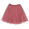 Dusty Rose Tutu Skirt For Women – 3-Layer Tulle Ballet Skirt For Costume, Dress-Up, Dance, & Cosplay -Little Loom Store AdultDustyRoseTutu 1