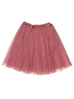 Dusty Rose Plus Size Adult Tutu Skirt - Women's Plus Size 3- Layer Basic Ballet Costume Dance Tutus