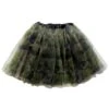 Green Camo Tutu Skirt For Women – 3-Layer Tulle Ballet Skirt For Costume, Dress-Up, Dance, & Cosplay 1 Green Camo Tutu Skirt For Women – 3-Layer Tulle Ballet Skirt For Costume, Dress-Up, Dance, & Cosplay -Little Loom Store AdultGreenCamo