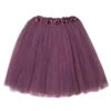 Plum Tutu Skirt For Women – 3-Layer Tulle Ballet Skirt For Costume, Dress-Up, Dance, & Cosplay -Little Loom Store AdultPlumTutu