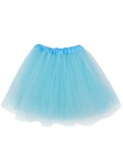 Aqua Blue Plus Size Adult Tutu Skirt - Women's Plus Size 3- Layer Basic Ballet Costume Dance Tutus