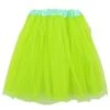 Neon Green Tutu Skirt For Women – 3-Layer Tulle Ballet Skirt For Costume, Dress-Up, Dance, & Cosplay