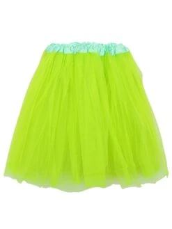Neon Green Plus Size Adult Tutu Skirt - Women's Plus Size 3- Layer Basic Ballet Costume Dance Tutus