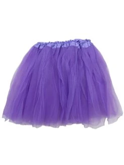 Purple Tutu Skirt For Women – 3-Layer Tulle Ballet Skirt For Costume, Dress-Up, Dance, & Cosplay