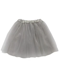 Silver Plus Size Adult Tutu Skirt - Women's Plus Size 3- Layer Basic Ballet Costume Dance Tutus