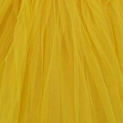 Yellow Tutu Skirt For Women – 3-Layer Tulle Ballet Skirt For Costume, Dress-Up, Dance, & Cosplay -Little Loom Store Adult Yellow 2 1