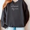 Antisocial Dog Mom Embroidered Crewneck Sweatshirt