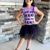 Black Tutu Skirt For Girls – 3-Layer Tulle Ballet, Dance, And Dress-Up Costume Skirt