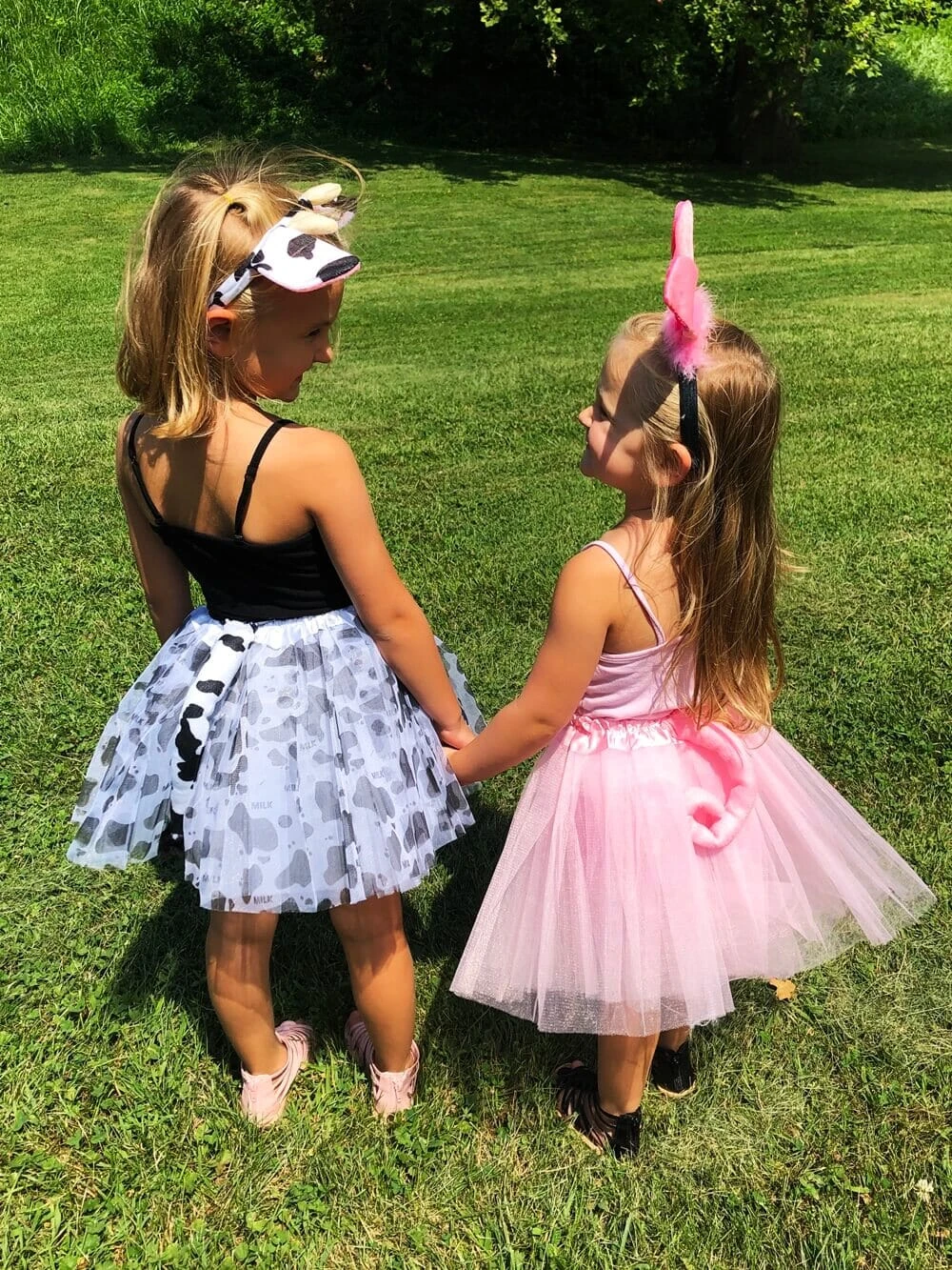 Girls Pink Pig Costume - Complete Kids Costume With Pink Tutu, Tail, & Ears 6 Girls Pink Pig Costume - Complete Kids Costume With Pink Tutu, Tail, & Ears - Image 4