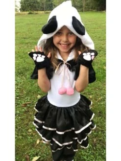 Panda Costume, Deluxe Hooded Halloween Dress Up For Toddler, Girls