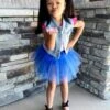 Royal Blue Tutu Skirt For Girls – 3-Layer Tulle Ballet, Dance, And Dress-Up Costume Skirt