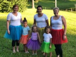 Yellow Tutu Skirt For Women – 3-Layer Tulle Ballet Skirt For Costume, Dress-Up, Dance, & Cosplay -Little Loom Store Ballet Tutu Group Rainbow6 a 1