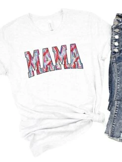 Baseball Mama Stitch Design Mom Graphic T-Shirt 18 Baseball Mama Stitch Design Mom Graphic T-Shirt -Little Loom Store BaseballMamaAsh
