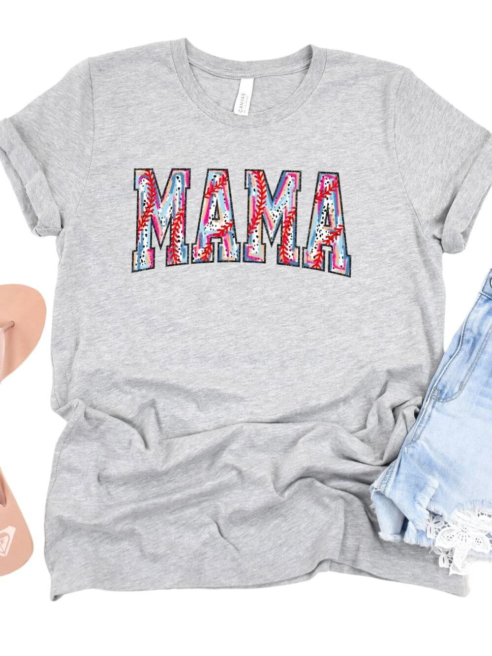 Baseball Mama Stitch Design Mom Graphic T-Shirt 6 Baseball Mama Stitch Design Mom Graphic T-Shirt - Image 4