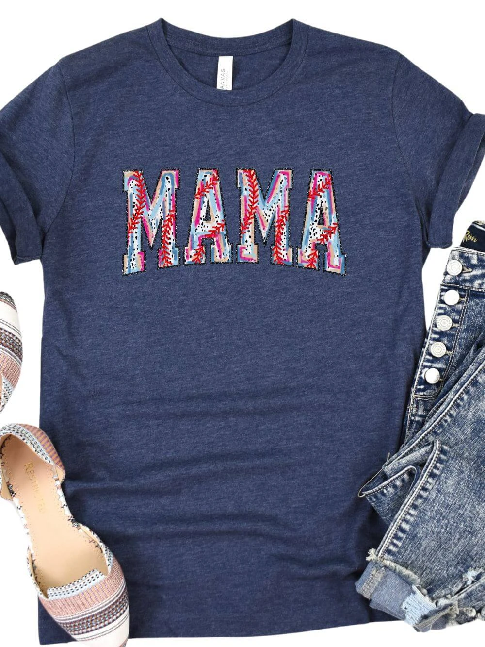 Baseball Mama Stitch Design Mom Graphic T-Shirt 10 Baseball Mama Stitch Design Mom Graphic T-Shirt - Image 8