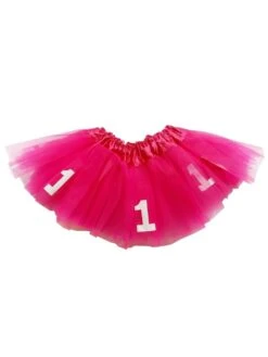 Hot Pink First Birthday Tutu Skirt - Baby Size Birthday Party Dress Costume Ballet Tutu