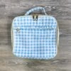 Blue Gingham Plaid Lunch Box -Little Loom Store BlueGinghamPlaidLunchBox