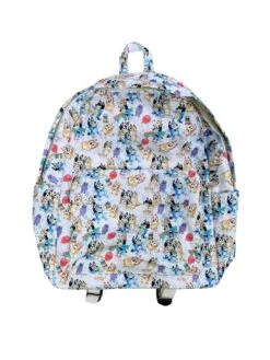 Blue Dog Fun Full Size Kids' School Backpack -Little Loom Store Blue Dog Fun Full Size Kids School Backpack White