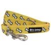 Dog Bone Black & Yellow Cute Designer Dog Leash 2 Dog Bone Black & Yellow Cute Designer Dog Leash -Little Loom Store BoneLeashc 1