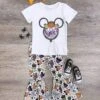 Boo Mouse Not So Scary Halloween Girls Bell Bottom Outfit