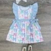 Bowtastic Coquette Bows Light Blue Ruffle Trim Girls Dress 2 Bowtastic Coquette Bows Light Blue Ruffle Trim Girls Dress -Little Loom Store Bowtastic Coquette Bows Light Blue Ruffle Trim Girls Dress