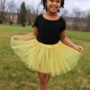 Gold Tutu Skirt For Girls â 3-Layer Tulle Ballet, Dance, And Dress-Up Costume Skirt 1 Gold Tutu Skirt For Girls â 3-Layer Tulle Ballet, Dance, And Dress-Up Costume Skirt -Little Loom Store BrooklynLightGoldTutu3 1