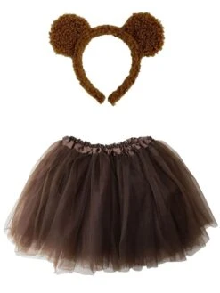 Brown Bear Costume - Complete Kids Costume Set With Tutu And Headband