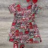 Buckeye For Life Girls Short Sleeve Skater Dress -Little Loom Store BuckeyeforLifeGirlsShortSleeveSkaterDress
