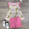 Bus Stop Cute Girls Back To School Shorts Outfit 2 Bus Stop Cute Girls Back To School Shorts Outfit -Little Loom Store BusStopCuteGirlsBacktoSchoolShortsOutfit
