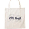 Dog Mom Canvas Tote Bag