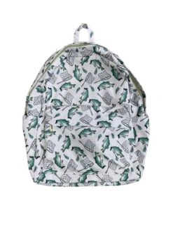Catch Of The Day Kids' Full Size School Backpack -Little Loom Store Catch of the Day Kids Backpack White