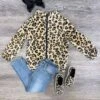 Cheetah Sherpa Zip Up Girls Jacket -Little Loom Store CheetahSherpaZipUpGirlsJacket