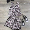 Cheetah Cutie Girls Peplum Tank & Shorts Set 1 Cheetah Cutie Girls Peplum Tank & Shorts Set -Little Loom Store Cheetah Cutie Girls Peplum Tank Shorts Set